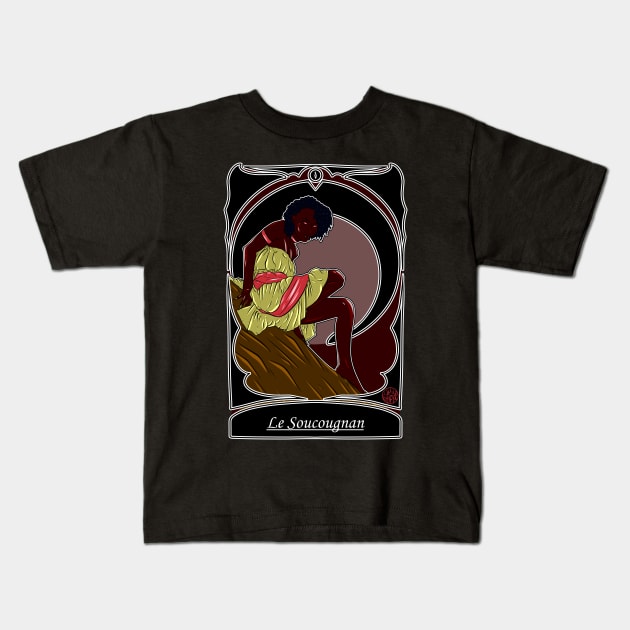 Soucougnan - folklore des Antilles Francaises Kids T-Shirt by Ukiyograph